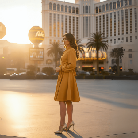 Rochie galbena petrecuta [1]