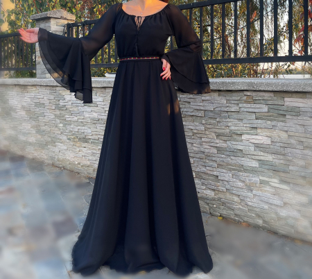 Rochie lunga cu motive traditionale Aglaia 11 [1]