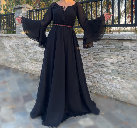Rochie lunga cu motive traditionale Aglaia 11 [2]