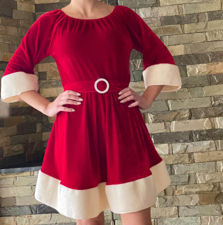Rochie scurta cu tematica de Craciun - Santa 6 [1]