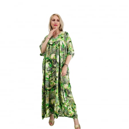 Rochii Elegante - Rochie Lunga de Vara din saten Iza 2