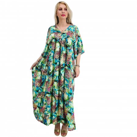 Rochie Lunga de Vara din saten Iza 2 [2]