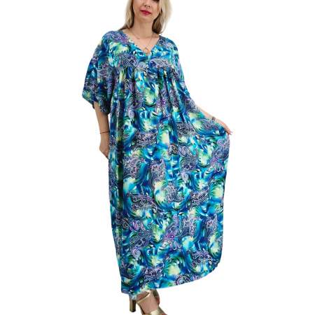 Rochie Lunga de Vara din saten Iza 2 [3]