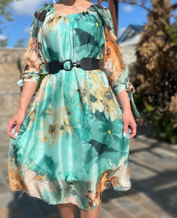 Rochie dreapta din matase Mariana [4]