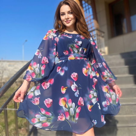 Rochii Elegante - Rochie stilizata cu motive traditionale Florinela 4