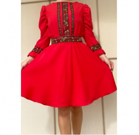 Rochii Elegante - Rochie Traditionala Trandafira