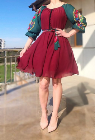 Rochie stilizata cu motive traditionale Viorela 2 [1]