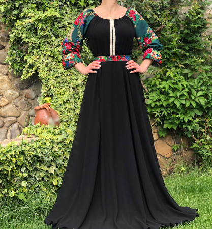 Елегантни рокли - Rochie Stilizata cu motive traditionale Viorela