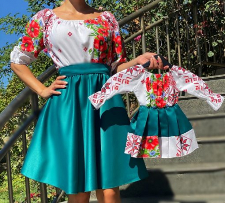 Rochie Traditionala stilizata cu maci 9 [1]