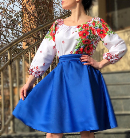 Rochie Traditionala stilizata cu maci 9 [2]