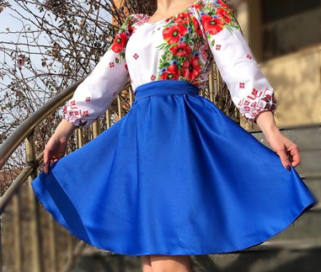 Rochie Traditionala stilizata cu maci 9 [3]