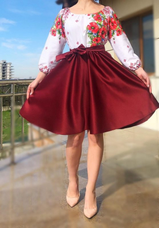 Rochie Traditionala stilizata cu maci 9 [1]