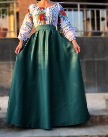 Rochie Traditionala stilizata cu Maci 8 [1]