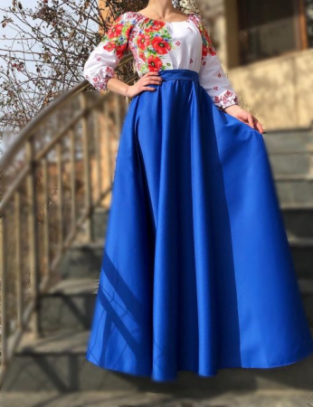 Rochie Traditionala stilizata cu Maci 8 [1]