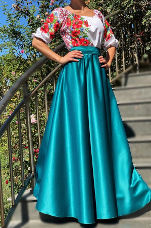 Rochie Traditionala stilizata cu Maci 8 [2]