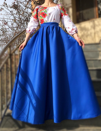 Rochie Traditionala stilizata cu Maci 8 [2]