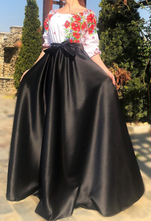 Rochie Traditionala stilizata cu Maci 8 [1]