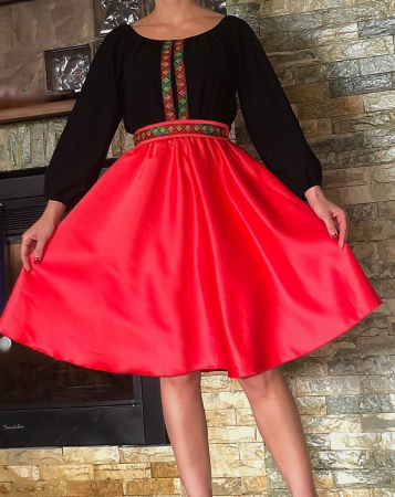 Елегантни рокли - Rochie stilizata cu motive traditionale Margareta