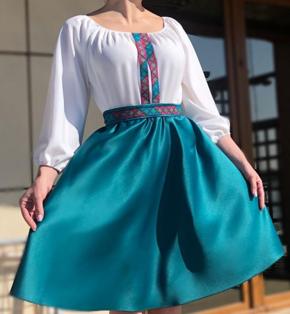 Елегантни рокли - Rochie stilizata cu motive traditionale Margareta