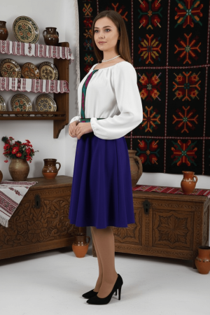 Rochie stilizata cu motive traditionale Margareta [1]