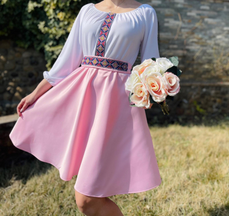 Rochii Elegante - Rochie stilizata cu motive traditionale Margareta 2