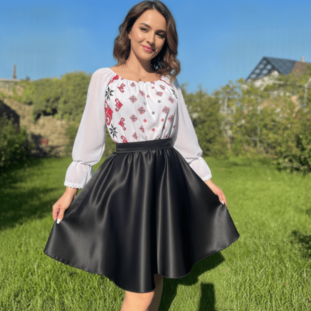 Rochii Elegante - Rochie cu motive florale eleganta Natalia