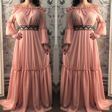 Rochii Elegante - Rochie stilizata lunga Madalina
