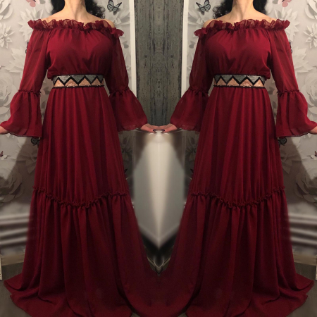 Rochii Elegante - Rochie stilizata lunga Madalina