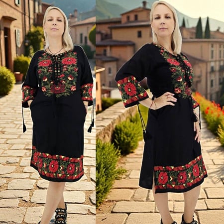 Рокли с бродерия - Традиционна рокля Агрипина 2
