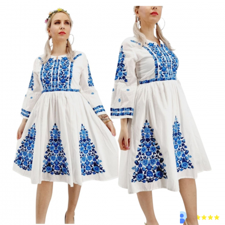Рокли с бродерия - Rochie Traditionala Anabela 26