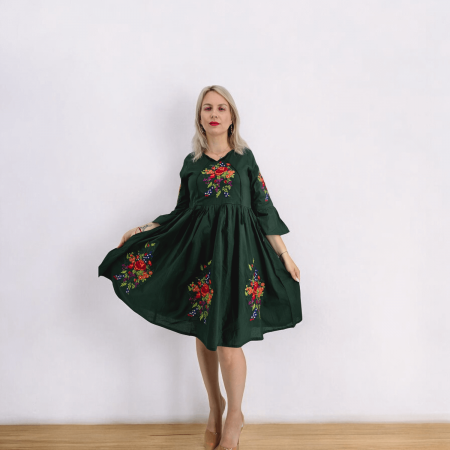 Рокли с бродерия - Rochie Traditionala Esperanza