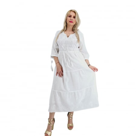 Рокли с бродерия - Rochie Traditionala Angela