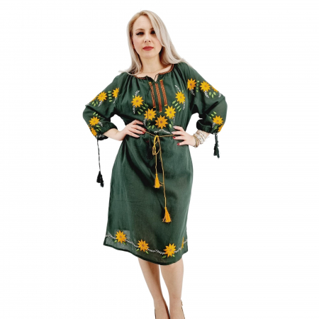 Рокли с бродерия - Rochie Traditionala Anne 6