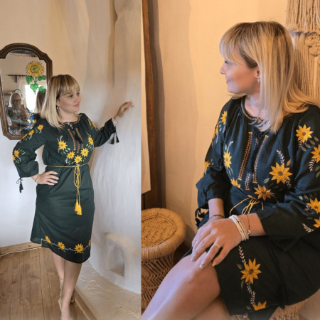 Рокли с бродерия - Rochie Traditionala Anne 6