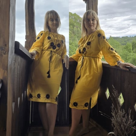 Рокли с бродерия - Rochie Traditionala Anne 8
