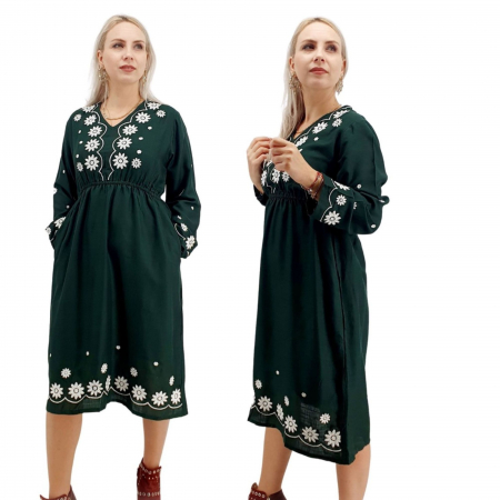 Рокли с бродерия - Rochie Traditionala Bella 14