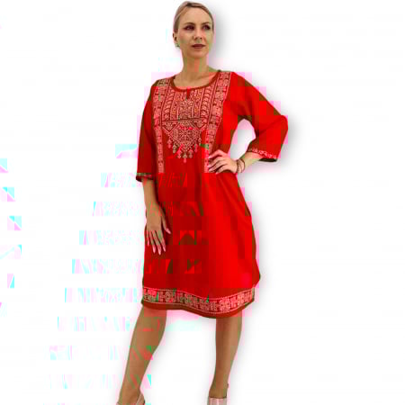 Рокли с бродерия - Rochie Traditionala Bella 14