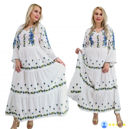 Рокли с бродерия - Rochie Traditionala Cerasela