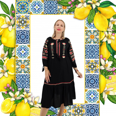 Рокли с бродерия - stilna-roclia-tudorita