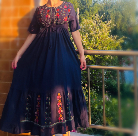 Рокли с бродерия - Rochie Traditionala Cris 5