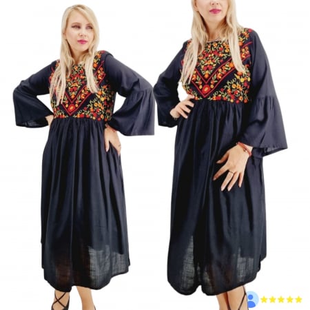 Рокли с бродерия - Rochie Traditionala Cristina 27