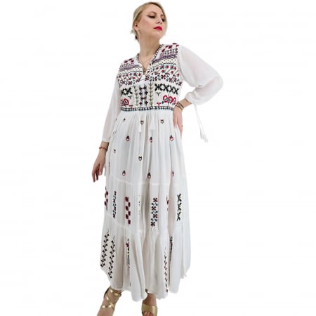 Рокли с бродерия - Rochie Traditionala Cristina 30