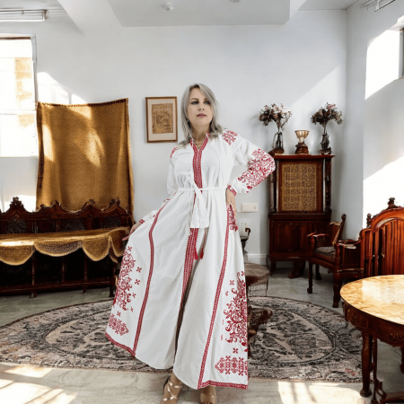 Рокли с бродерия - Rochie Traditionala Demetra