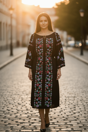 Rochie Traditionala cu broderie Dafina 3 [2]