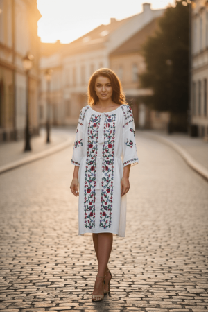 Rochie Traditionala cu broderie Dafina 2 [1]