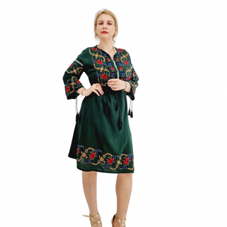Rochii traditionale - Rochie Traditionala cu broderie Lidia
