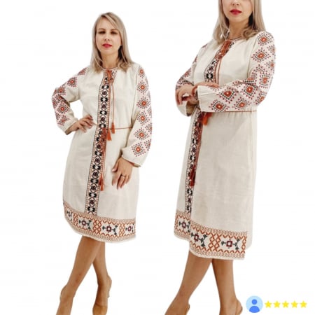 Rochie Traditionala cu broderie Iris 4 [5]