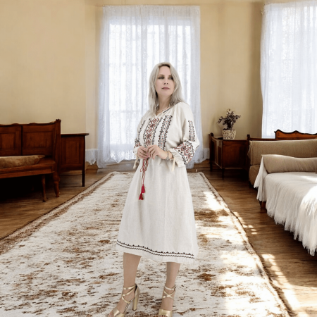 Rochie Traditionala cu broderie Iris 7 [2]
