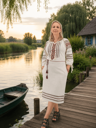 Rochii traditionale - Rochie Traditionala cu broderie Iris 8