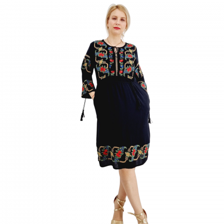 Rochii traditionale - Rochie Traditionala cu broderie Lidia 4